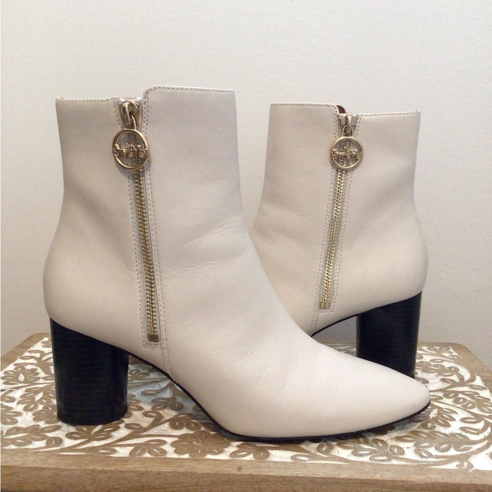 Coach White Boots